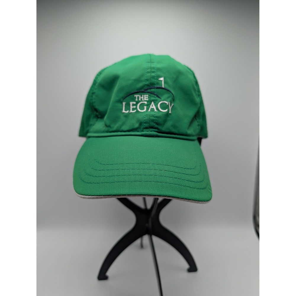 American Dry Goods The Legacy Golf Hat Green Perforated Adjustable Cap Mens OSFA